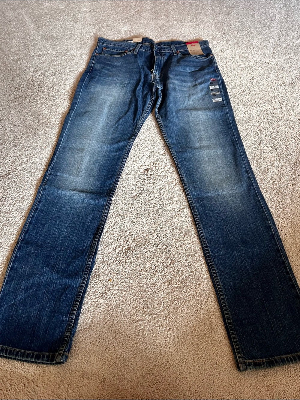 Levi's Men's Slim Straight Dark Blue Denim Jeans
